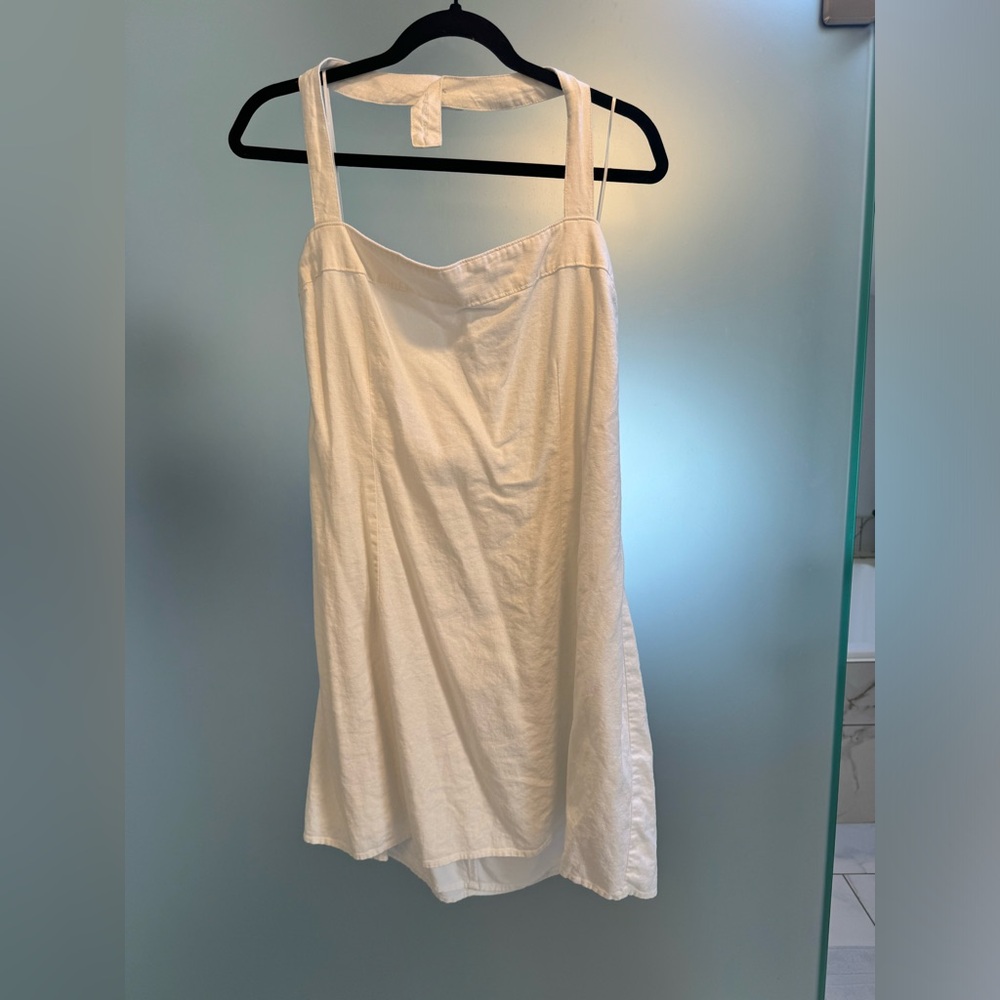 Abercrombie and Fitch | Halter Dress | Linen | White | XL